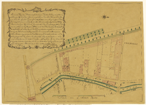 216053 Plattegrond van het terrein tussen de Tolsteegpoort / Stadsbuitengracht / Lange Rozendaal / Oudegracht te ...